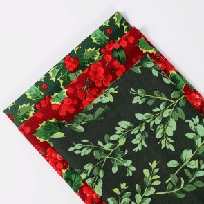 Green & Dark Red Holly